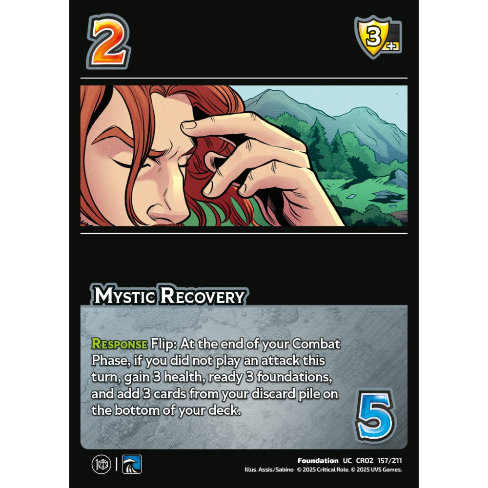 Mystic Recovery, 157/211, CR02, Universus, Critical Role: Heroes Of Exandria, Foundation, UC