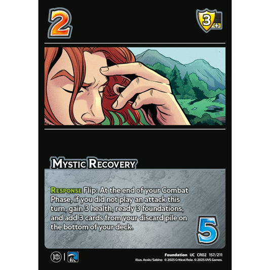 Mystic Recovery, 157/211, CR02, Universus, Critical Role: Heroes Of Exandria, Foundation, UC