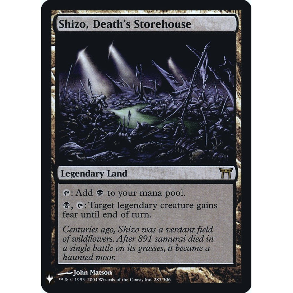 Shizo, Death's Storehouse rare CHK-283 Magic the Gathering The List