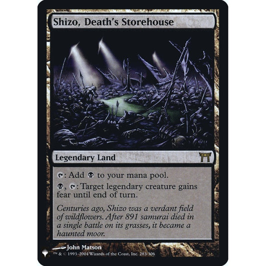 Shizo, Death's Storehouse rare CHK-283 Magic the Gathering The List