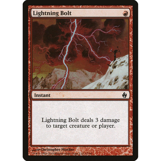 Lightning Bolt common 17 Magic the Gathering Premium Deck Series: Fire and Lightning