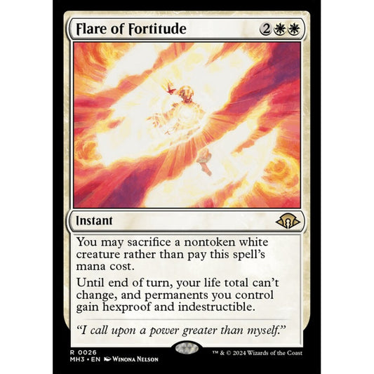 Flare of Fortitude, 26, rare, Magic: The Gathering, Modern Horizons 3