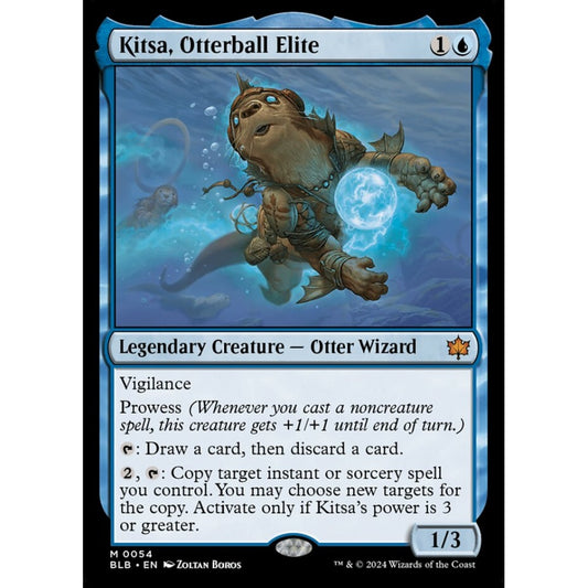 Kitsa, Otterball Elite, 54, mythic, Magic: The Gathering, Bloomburrow