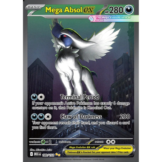 Mega Absol ex Special Illustration Rare 180/132 Pokemon Card Game Mega Evolution