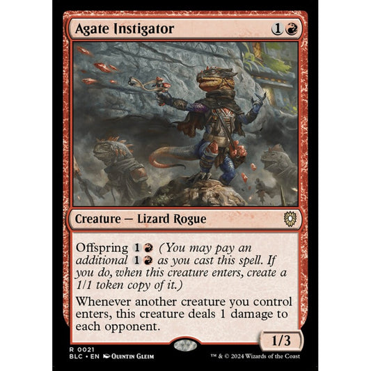 Agate Instigator, 21, rare, Magic: The Gathering, Bloomburrow