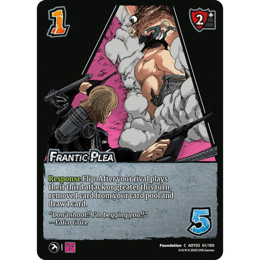 Frantic Plea 61/189 AOT03 Universus Attack on Titan: Apocalypse Foundation C