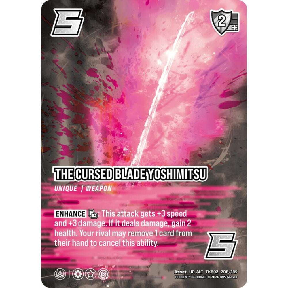 The Cursed Blade Yoshimitsu 208/185 TK802 Universus Tekken 8 Asset UR-ALT