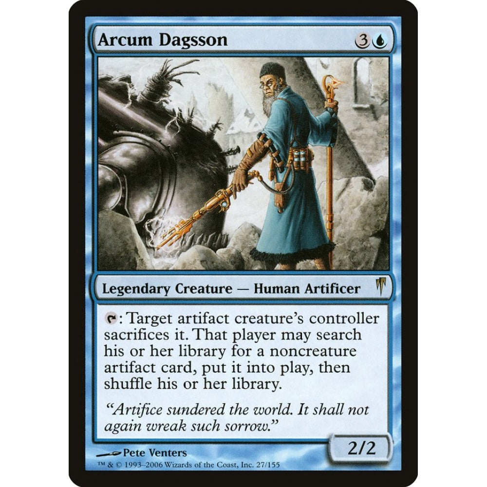 Arcum Dagsson rare 27 Magic the Gathering Coldsnap