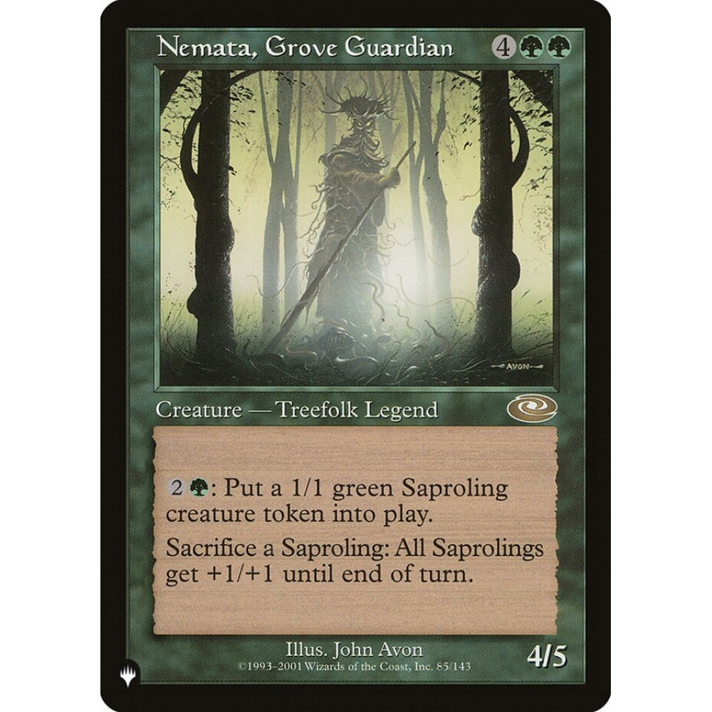 Nemata, Grove Guardian rare PLS-85 Magic the Gathering The List
