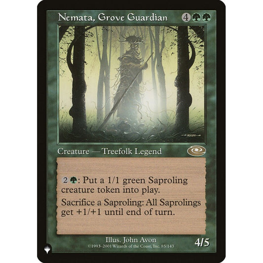 Nemata, Grove Guardian rare PLS-85 Magic the Gathering The List