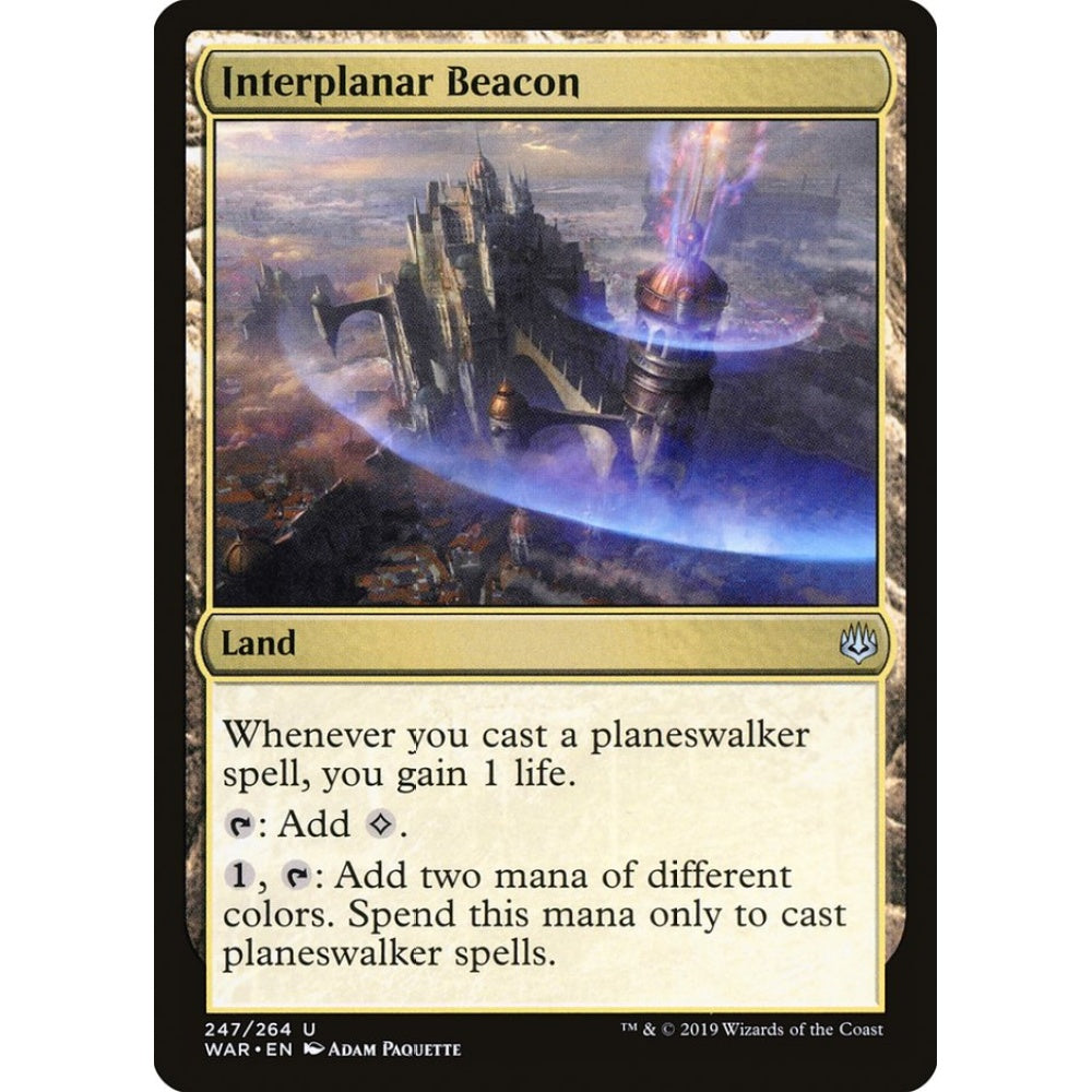 Interplanar Beacon uncommon 247 Magic the Gathering War of the Spark