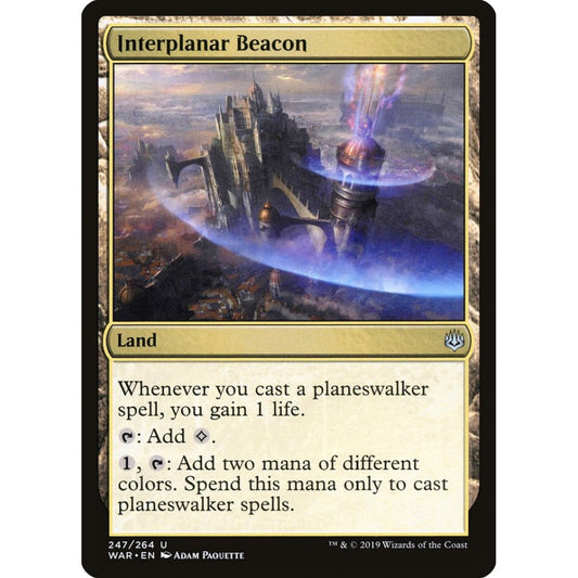 Interplanar Beacon uncommon 247 Magic the Gathering War of the Spark