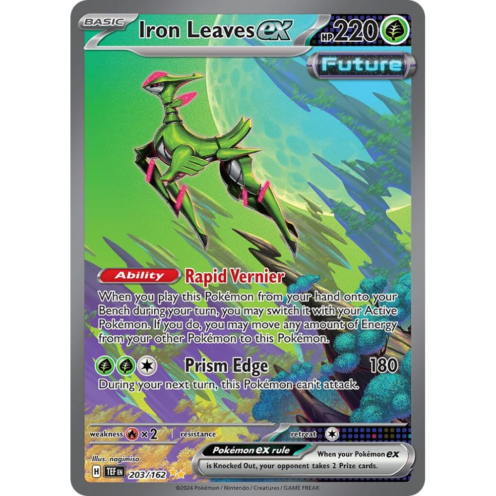 Iron Leaves ex Special Illustration Rare 203/162 Pokemon Card Game Temporal Forces
