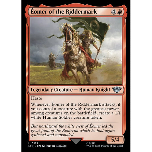Éomer of the Riddermark, uncommon, 121, Magic the Gathering, The Lord of the Rings: Tales of Middle-earth