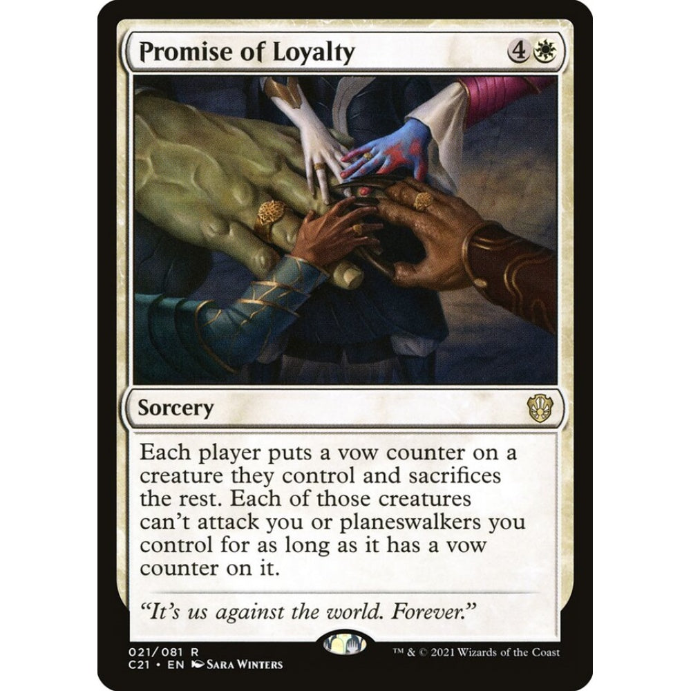 Promise of Loyalty rare 21 Magic the Gathering Commander 2021