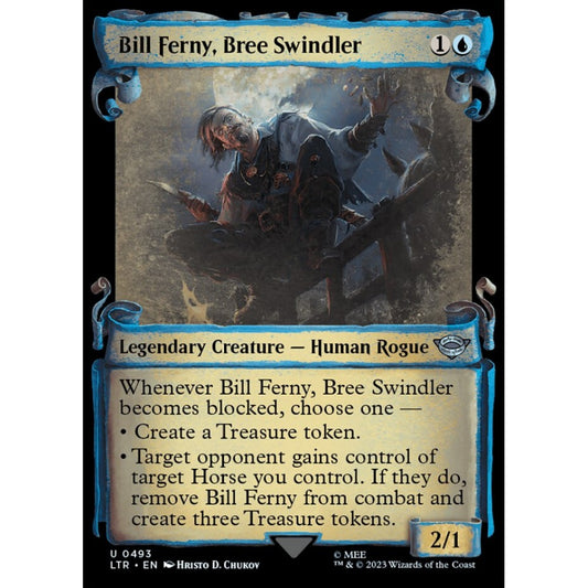 Bill Ferny, Bree Swindler, uncommon, 493, Magic the Gathering, The Lord of the Rings: Tales of Middle-earth