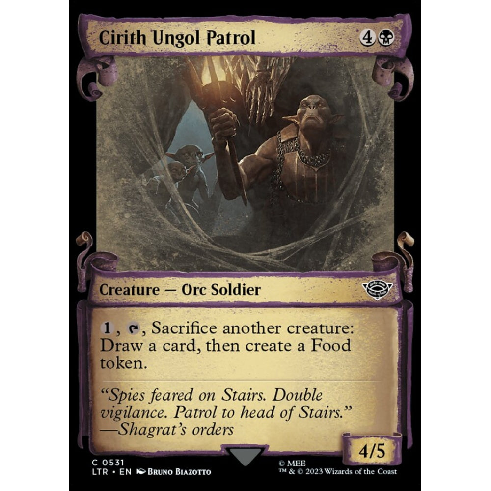 Cirith Ungol Patrol, common, 531, Magic the Gathering, The Lord of the Rings: Tales of Middle-earth