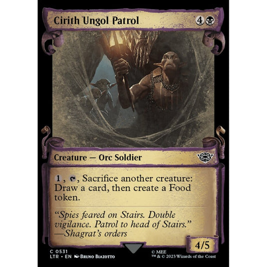 Cirith Ungol Patrol, common, 531, Magic the Gathering, The Lord of the Rings: Tales of Middle-earth