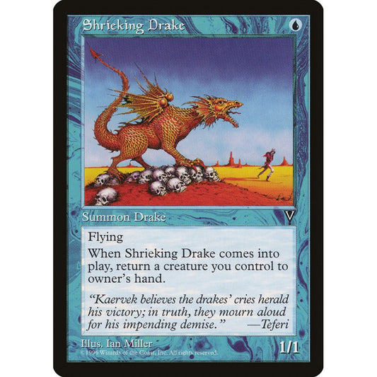 Shrieking Drake common 43 Magic the Gathering Visions