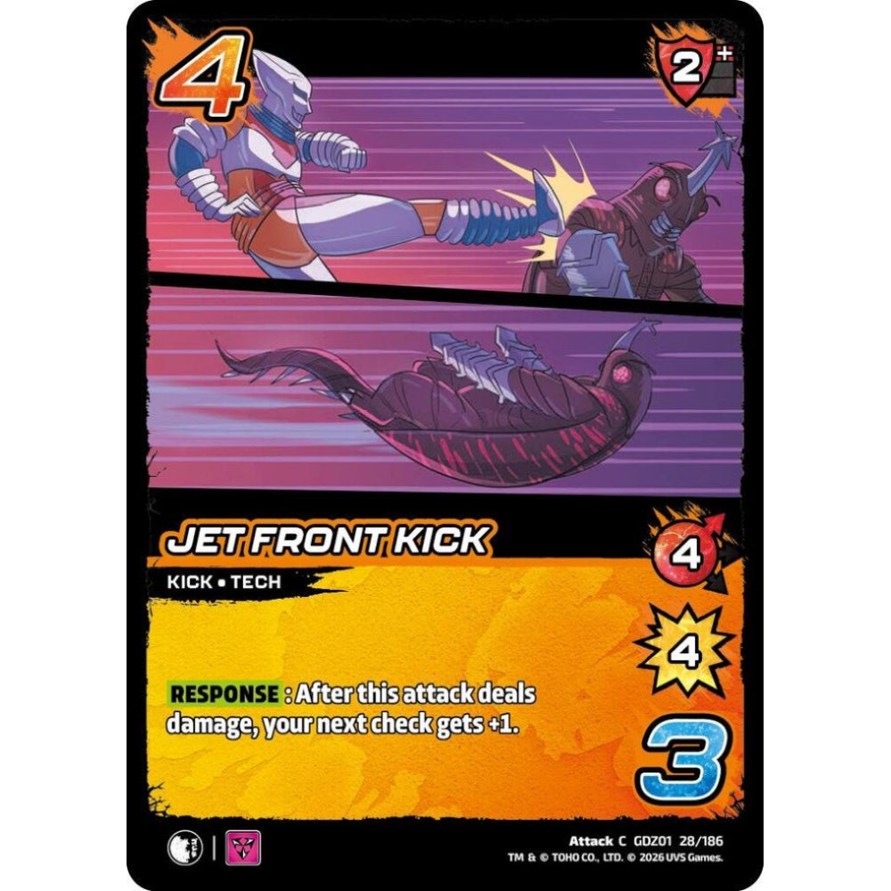Jet Front Kick GDZ01 28/186 GDZ01 Universus Godzilla: Reign of Kaiju Attack C