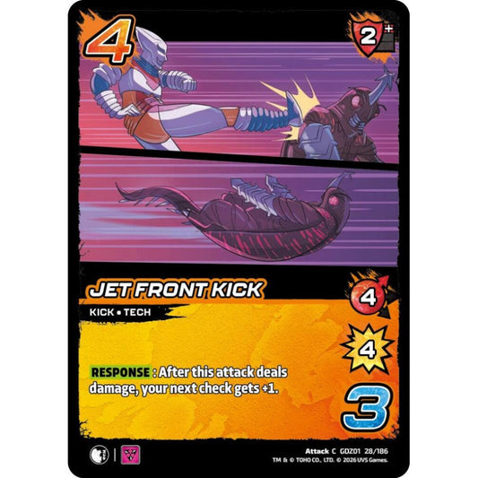 Jet Front Kick GDZ01 28/186 GDZ01 Universus Godzilla: Reign of Kaiju Attack C