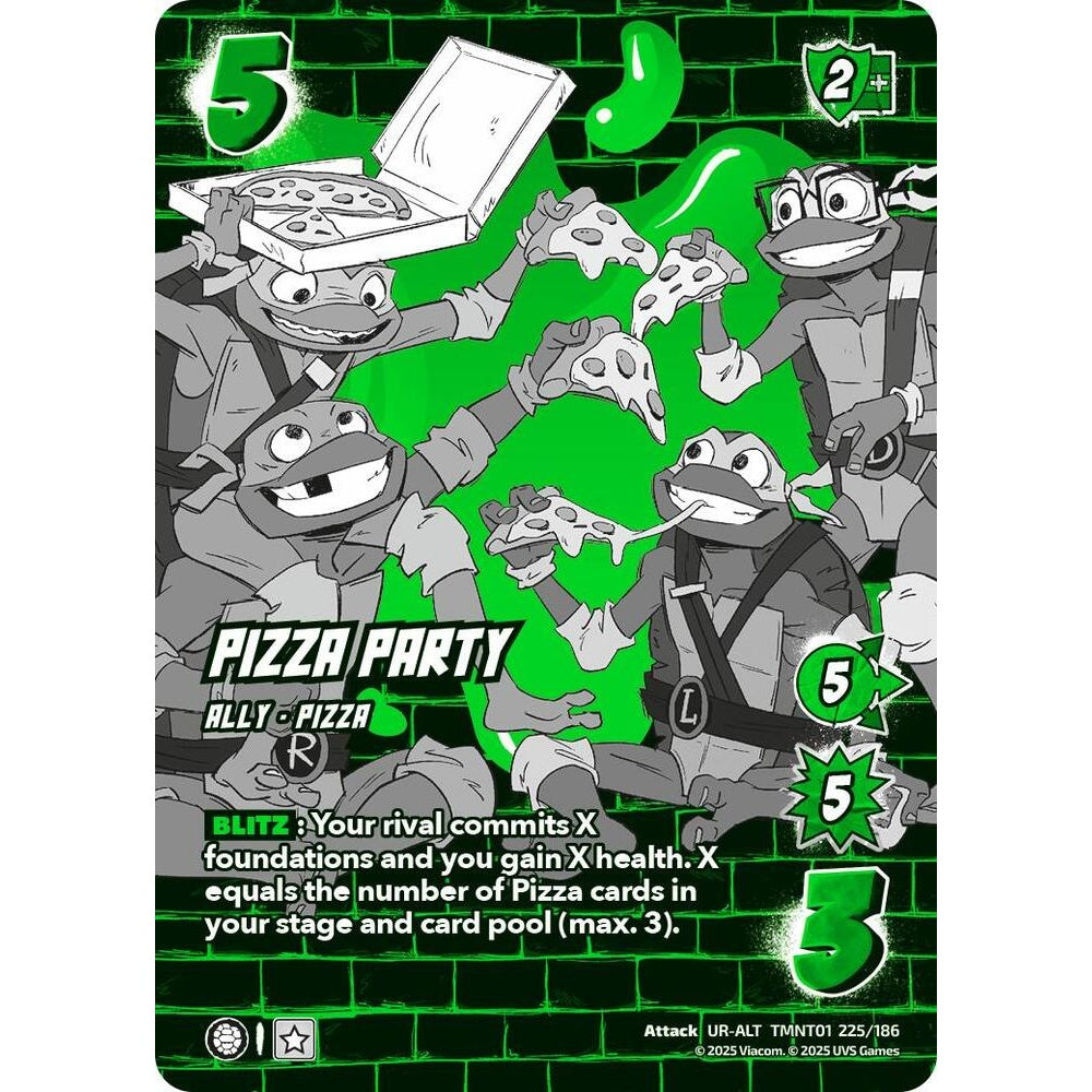 Pizza Party 225/186 TMNT01 Universus Teenage Mutant Ninja Turtles Attack UR-ALT