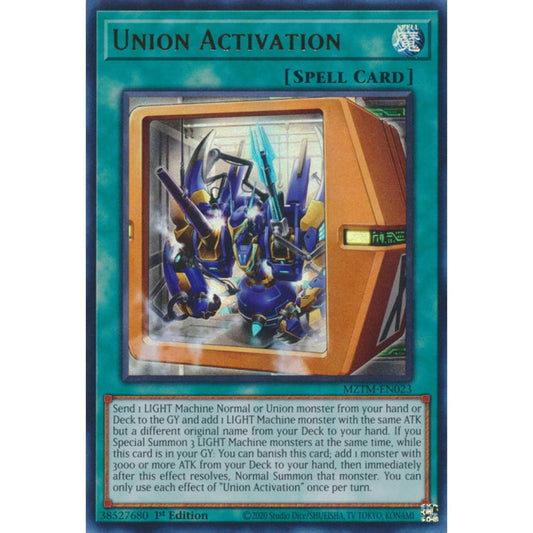 Union Activation MZTM-EN023 Ultra Ultra Rare Yu-Gi-Oh Maze of the Master in Art