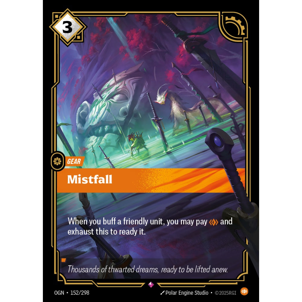 Mistfall OGN-152/298 Riftbound Card Game Origins Rare