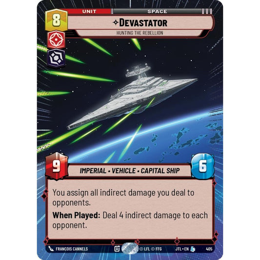 Devastator, L, JTL 405) Hyperspace, Star Wars Unlimited