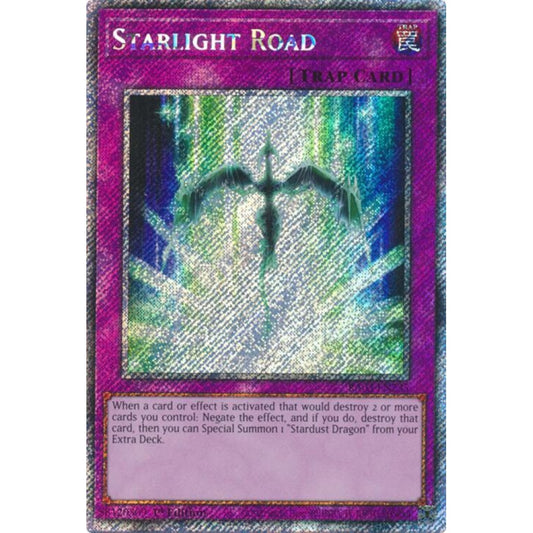 Starlight Road (Platinum Secret Rare) RA03-EN235 Platinum Rare Yu-Gi-Oh Quarter Century Bonanza