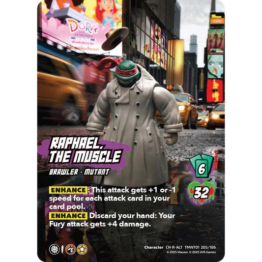 Raphael, the Muscle 205/186 TMNT01 Universus Teenage Mutant Ninja Turtles Character CH-R-ALT