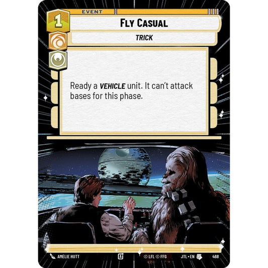 Fly Casual, U, JTL 468) Hyperspace, Star Wars Unlimited