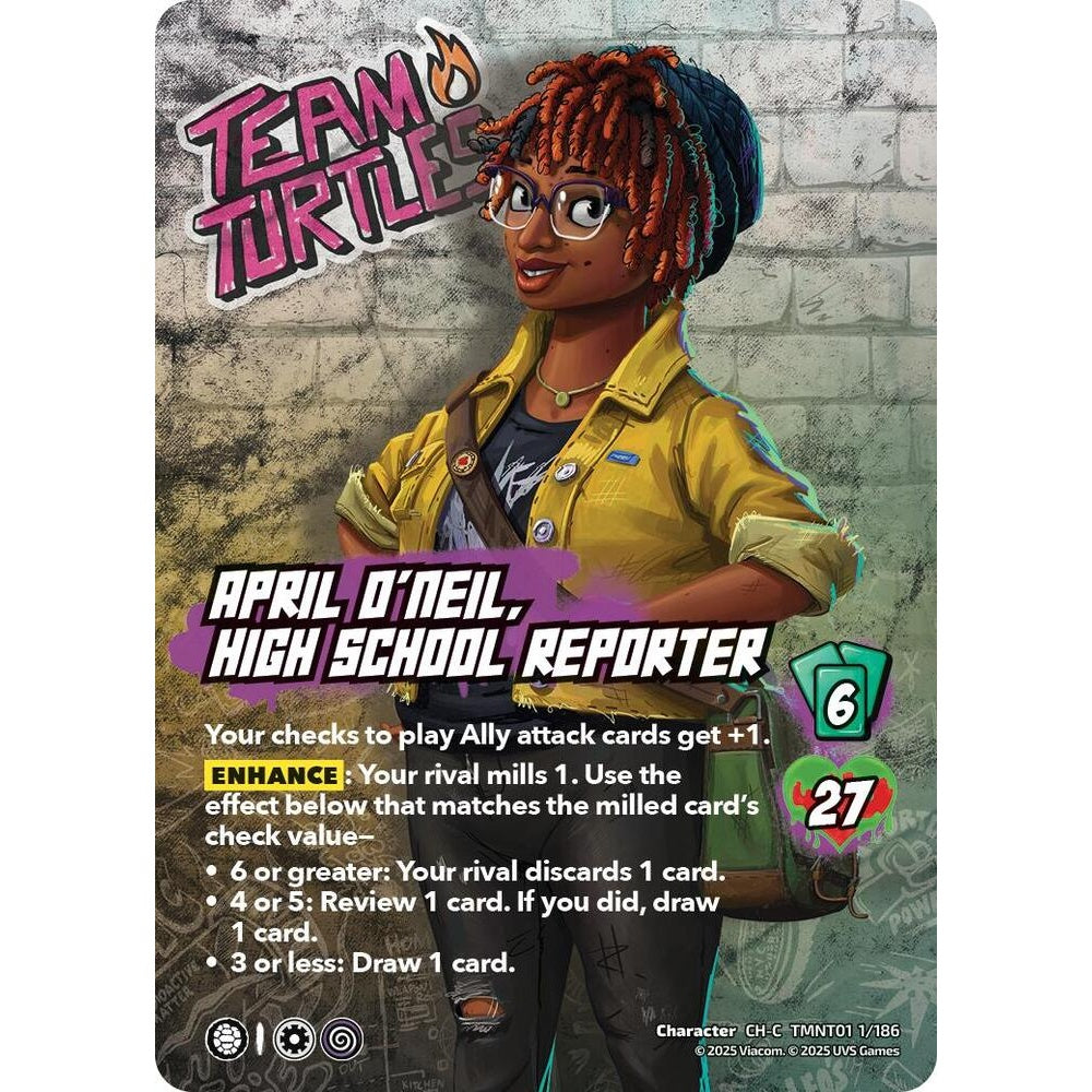 April O'Neil, High School Reporter 1/186 TMNT01 Universus Teenage Mutant Ninja Turtles Character CH-C