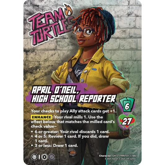 April O'Neil, High School Reporter 1/186 TMNT01 Universus Teenage Mutant Ninja Turtles Character CH-C
