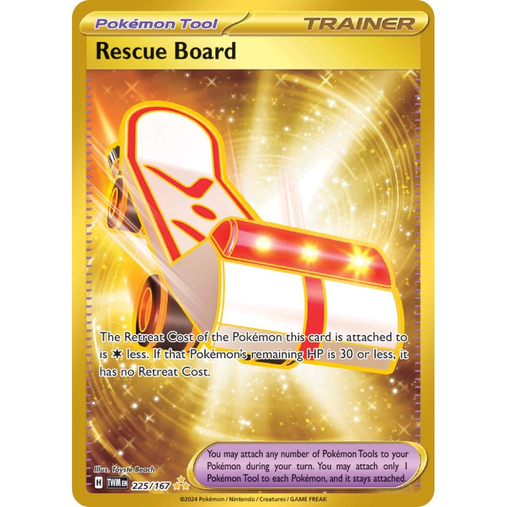 Rescue Board Hyper Rare 225/167 Pokemon Card Game Twilight Masquerade