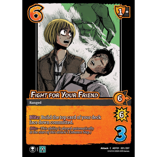Fight for Your Friend, 201/297, C, UniVersus, Attack on Titan: Battle for Humanity