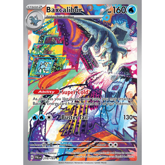 Baxcalibur Illustration Rare 210/193 Pokemon Card Game Paldea Evolved