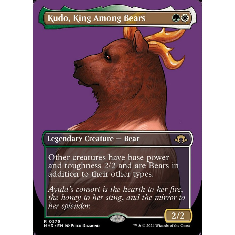 Kudo, King Among Bears, 376, rare, Magic: The Gathering, Modern Horizons 3