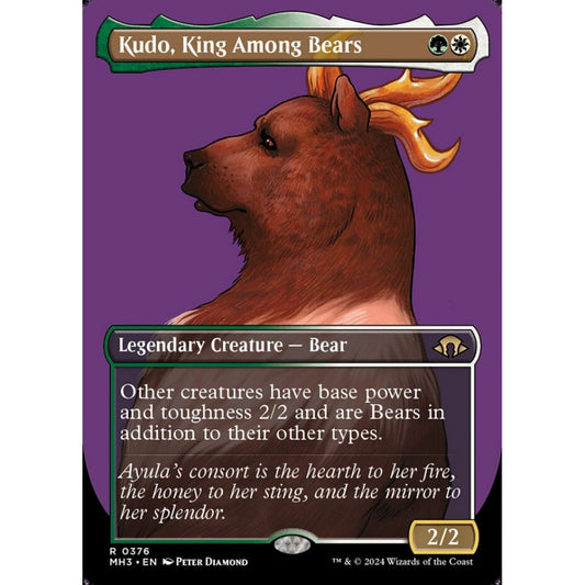 Kudo, King Among Bears, 376, rare, Magic: The Gathering, Modern Horizons 3