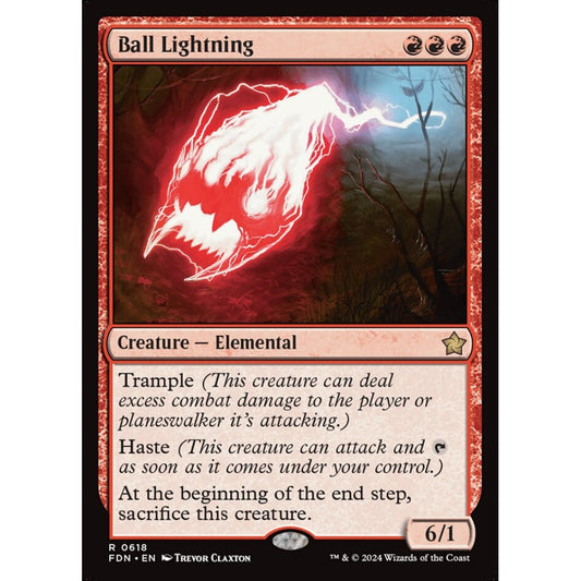 Ball Lightning, 618, rare, Magic: The Gathering, Foundations