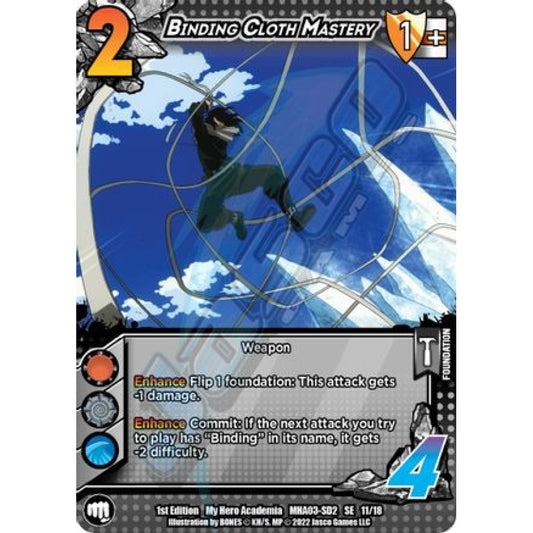 Binding Cloth Mastery, 11/18, SE, UniVersus, MHA03 Heroes Clash