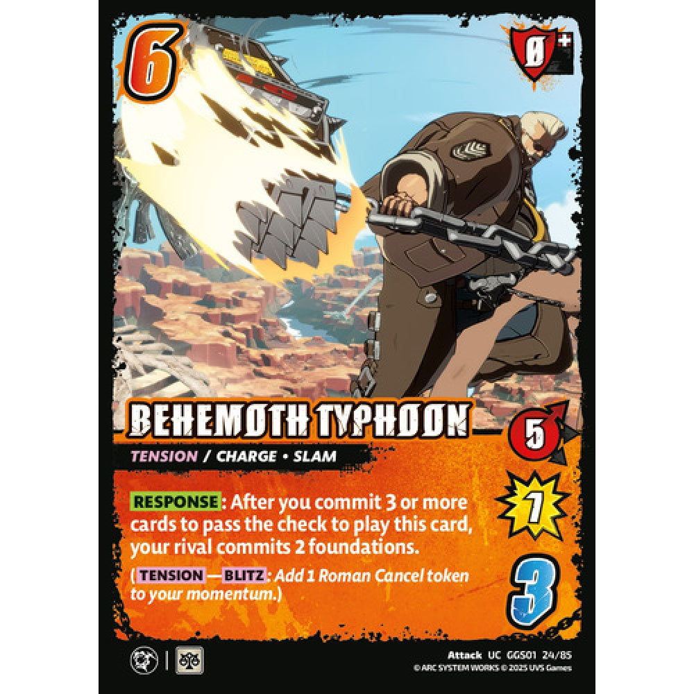 Behemoth Typhoon 24/85 Universus Card Game Guilty Gear -Strive- UC Non-Foil