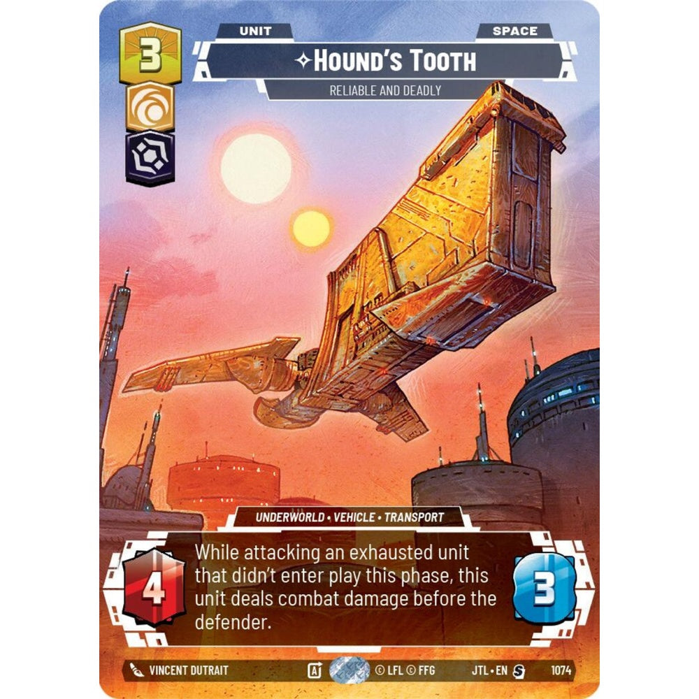 Hound's Tooth, S, JTL 1074) Prestige Foil, Star Wars Unlimited