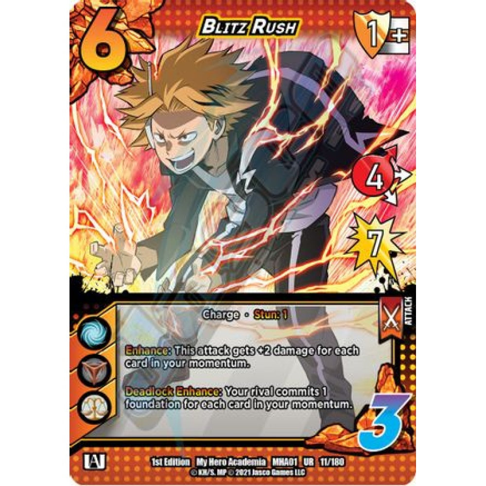 Blitz Rush, 11/180, UR, UniVersus, MHA01 My Hero Academia