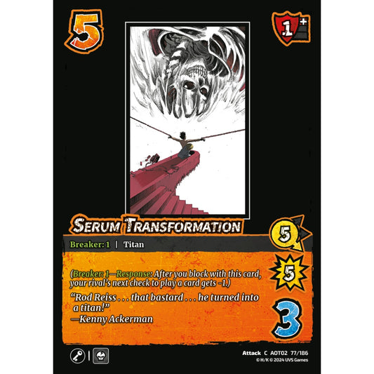 Serum Transformation, 77/186, AOT02, Universus, Attack on Titan: Origins of Power, Attack, C