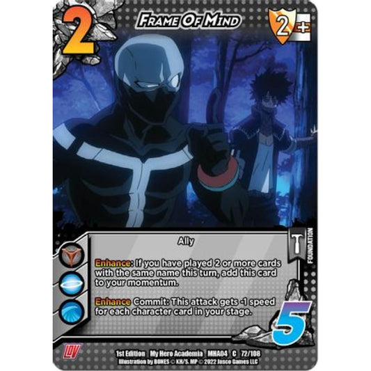 Frame Of Mind, 072/108, C, UniVersus, MHA04 League of Villains