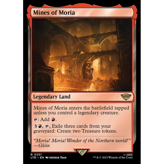 Mines of Moria, rare, 257, Magic the Gathering, The Lord of the Rings: Tales of Middle-earth