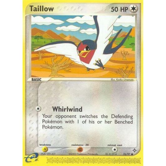 Taillow Common 76/97 Pokemon Card Game EX Dragon