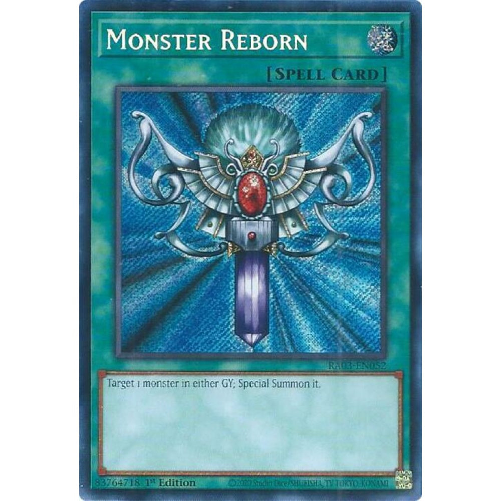 Monster Reborn (Secret Rare) RA03-EN052 Secret Yu-Gi-Oh Quarter Century Bonanza