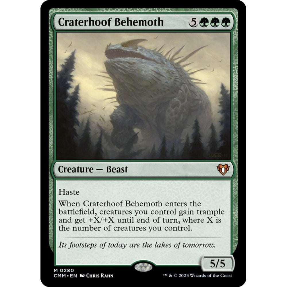 Craterhoof Behemoth mythic 280 Magic the Gathering Commander Masters